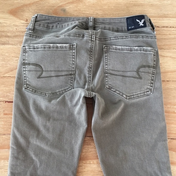 AEO Super Super Stretch Jegging Crop AEO DENIM Raw - Picture 2 of 4